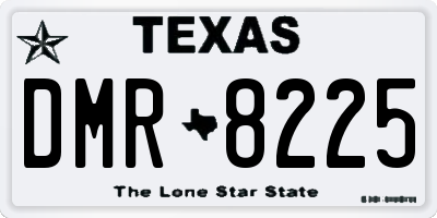 TX license plate DMR8225
