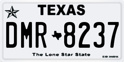 TX license plate DMR8237