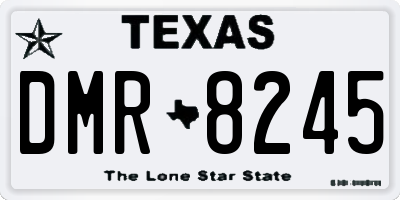 TX license plate DMR8245