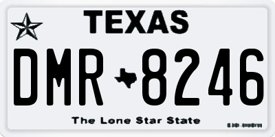 TX license plate DMR8246