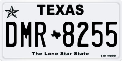 TX license plate DMR8255
