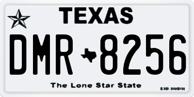 TX license plate DMR8256