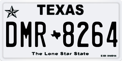 TX license plate DMR8264