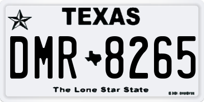 TX license plate DMR8265