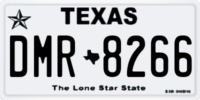 TX license plate DMR8266