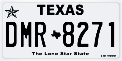 TX license plate DMR8271