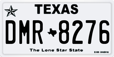 TX license plate DMR8276
