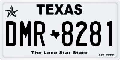 TX license plate DMR8281