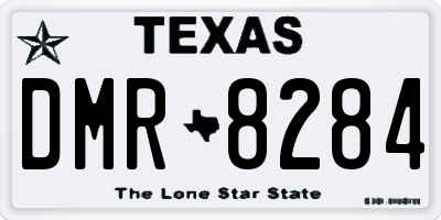 TX license plate DMR8284