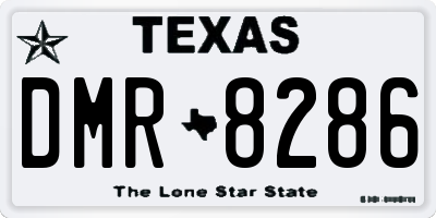 TX license plate DMR8286