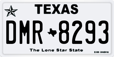 TX license plate DMR8293