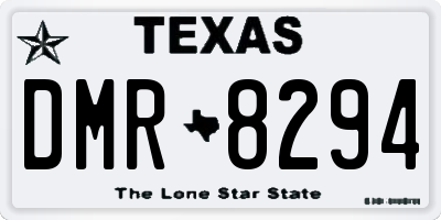 TX license plate DMR8294