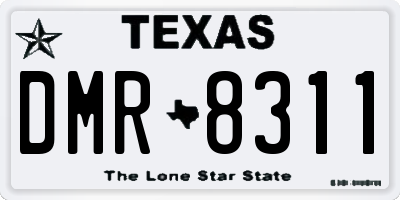 TX license plate DMR8311