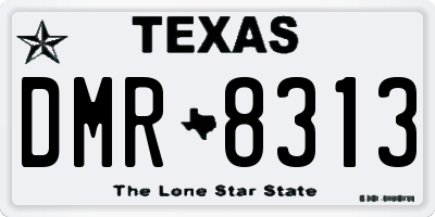 TX license plate DMR8313