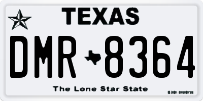 TX license plate DMR8364
