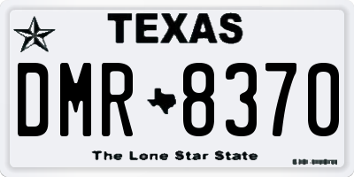 TX license plate DMR8370