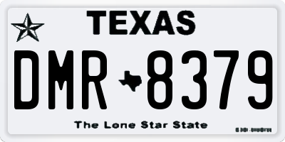 TX license plate DMR8379