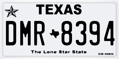 TX license plate DMR8394