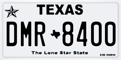 TX license plate DMR8400