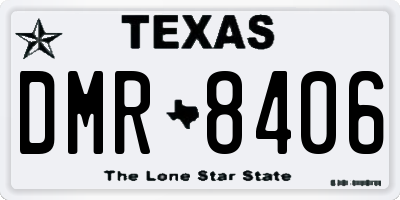 TX license plate DMR8406