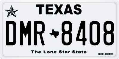 TX license plate DMR8408