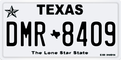 TX license plate DMR8409
