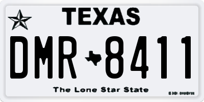 TX license plate DMR8411
