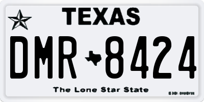 TX license plate DMR8424