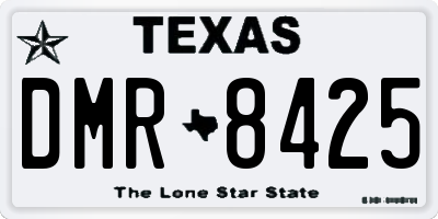 TX license plate DMR8425