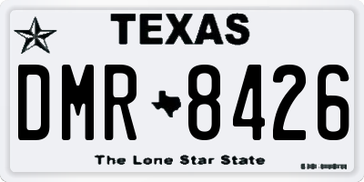 TX license plate DMR8426