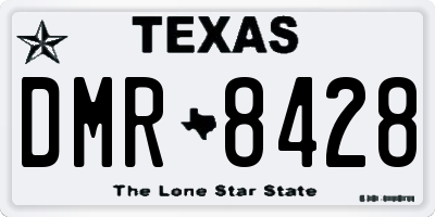 TX license plate DMR8428