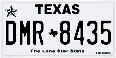 TX license plate DMR8435