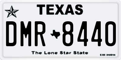TX license plate DMR8440