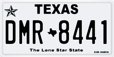 TX license plate DMR8441