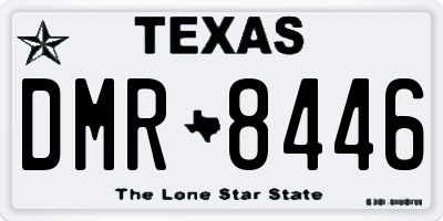 TX license plate DMR8446