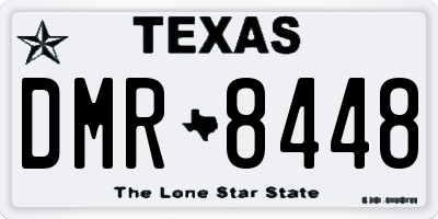 TX license plate DMR8448