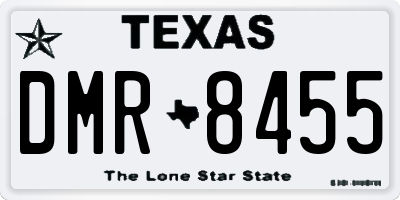 TX license plate DMR8455