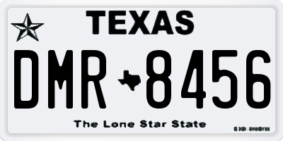 TX license plate DMR8456