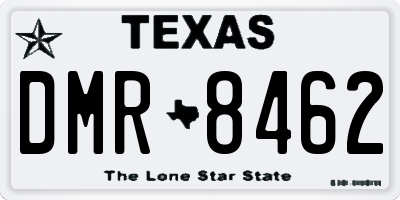 TX license plate DMR8462