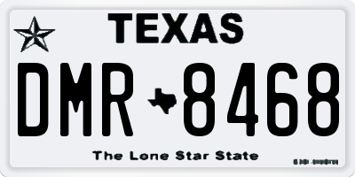 TX license plate DMR8468