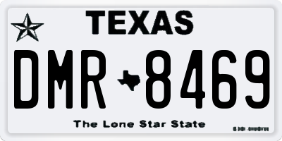 TX license plate DMR8469