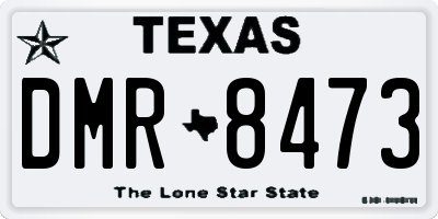 TX license plate DMR8473