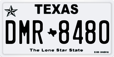 TX license plate DMR8480