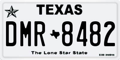 TX license plate DMR8482