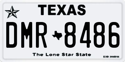 TX license plate DMR8486