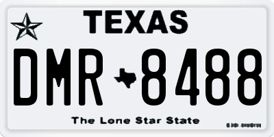 TX license plate DMR8488