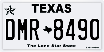 TX license plate DMR8490