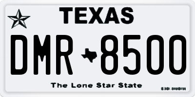 TX license plate DMR8500