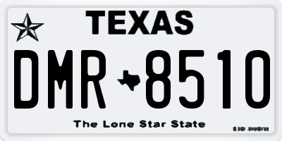 TX license plate DMR8510