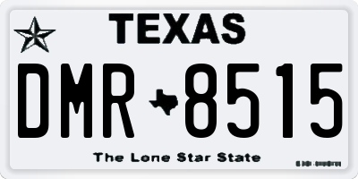 TX license plate DMR8515